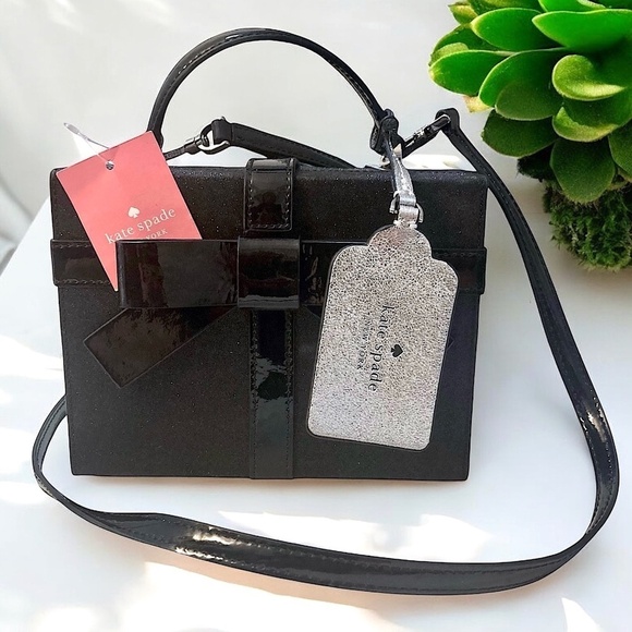 KATE SPADE NY Wrapping Party Gift Box Convertible Leather Handbag Crossbody Bag - Picture 5 of 16